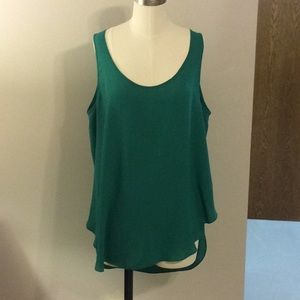 Flowing green tunic